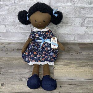 Ganz CORA Rag Doll with Brown Skin and Black Curly Hair African-American